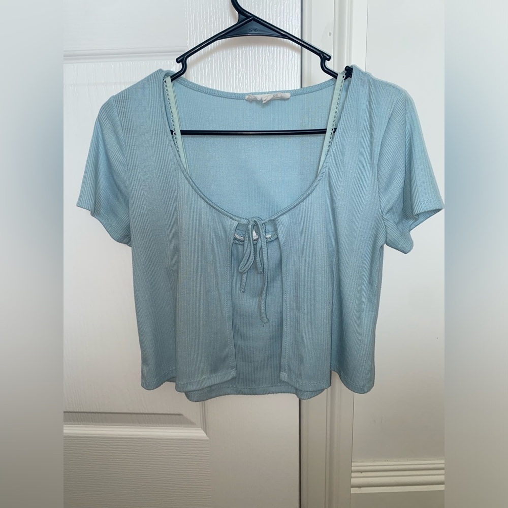 Crop tank and cardi